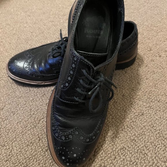 Roots Leather Brogue Oxford Shoes - Picture 1 of 6